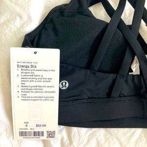 NWT Lululemon Energy Bra